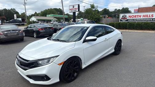 Platinum White Pearl 2020 Honda Civic Sport