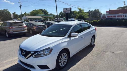 White 2019 Nissan Sentra SV