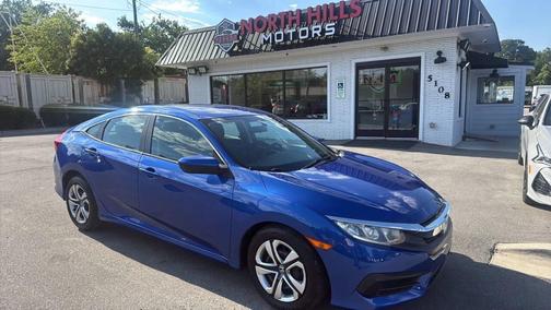 Blue 2018 Honda Civic LX