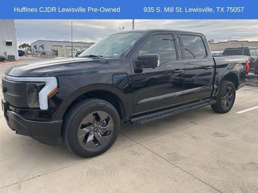 Black Metallic 2024 Ford F-150 Lightning Flash