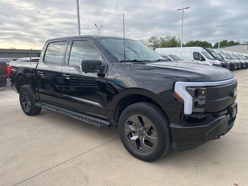 Black Metallic 2024 Ford F-150 Lightning Flash