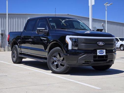 Black Metallic 2024 Ford F-150 Lightning Flash