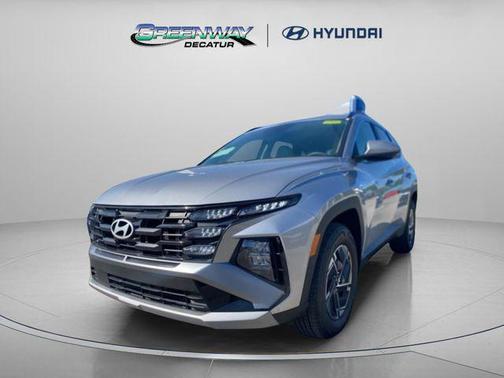 Shimmering Silver 2025 Hyundai TUCSON Hybrid Blue