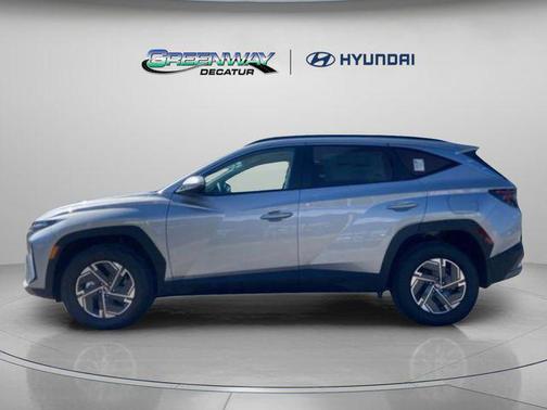 Shimmering Silver 2025 Hyundai TUCSON Hybrid Blue