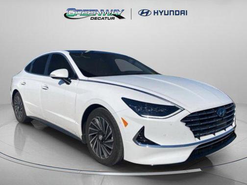 Serenity White 2023 Hyundai SONATA Hybrid Limited