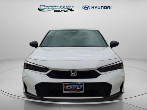 White 2025 Honda Civic Hybrid Sport