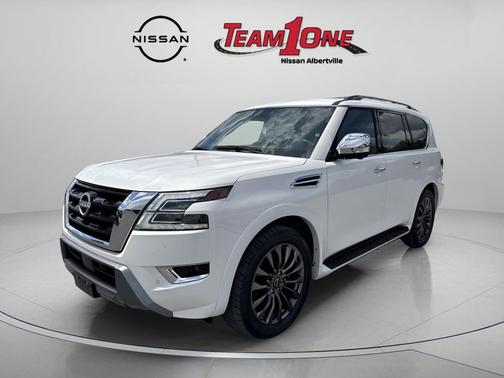 Aspen White Tricoat 2023 Nissan Armada Platinum 4WD
