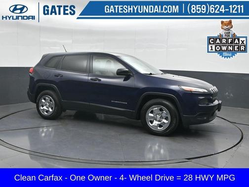 True Blue Pearlcoat 2016 Jeep Cherokee Sport