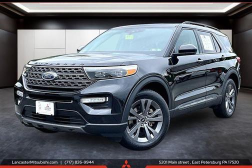 Agate Black Metallic 2023 Ford Explorer XLT