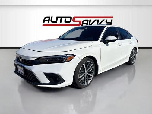 Platinum White Pearl 2022 Honda Civic Touring