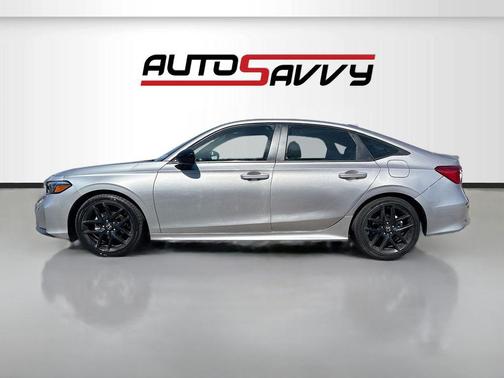 Solar Silver Metallic 2025 Honda Civic Sport