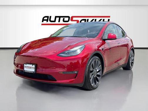 Ultra Red 2024 Tesla Model Y Performance Dual Motor All-Wheel Drive