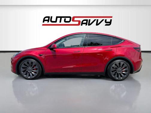 Ultra Red 2024 Tesla Model Y Performance Dual Motor All-Wheel Drive