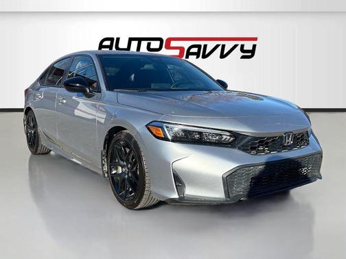 Solar Silver Metallic 2025 Honda Civic Sport