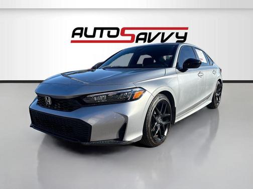 Solar Silver Metallic 2025 Honda Civic Sport