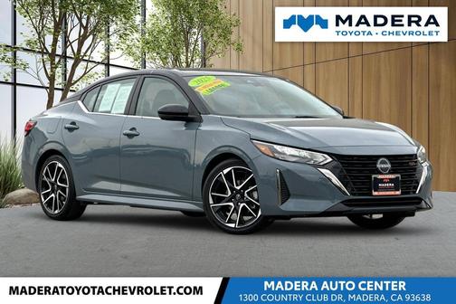 Atlantic Gray Metallic/Super Black 2025 Nissan Sentra SR