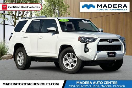 Super White 2018 Toyota 4Runner SR5
