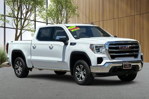 Summit White 2021 GMC Sierra 1500 SLE