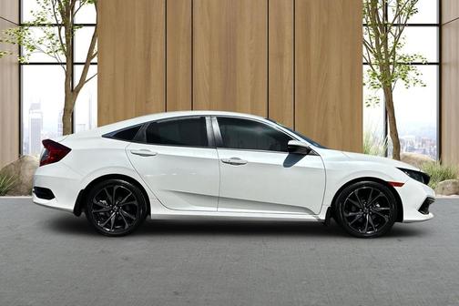 Platinum White Pearl 2020 Honda Civic Sport