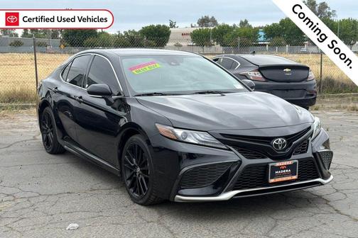 Midnight Black Metallic 2021 Toyota Camry XSE