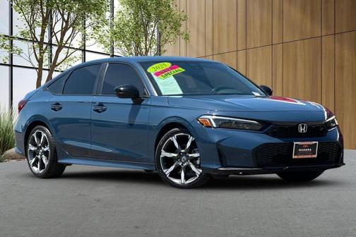 Blue Lagoon Pearl 2025 Honda Civic Hybrid Sport Touring