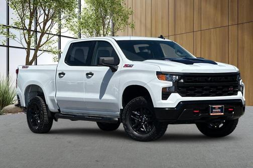 Summit White 2026 Chevrolet Silverado 1500 Custom Trail Boss