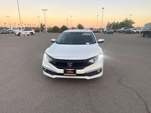 Platinum White Pearl 2019 Honda Civic EX