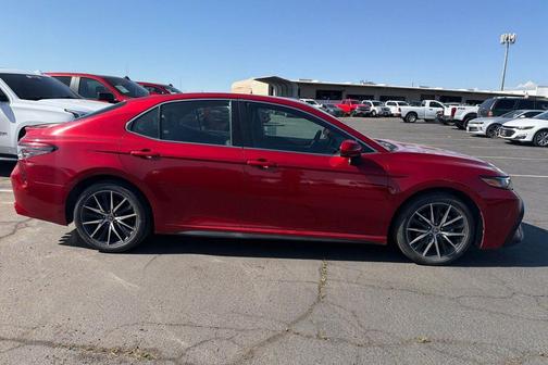 Supersonic Red 2021 Toyota Camry SE