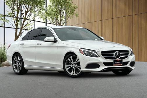 White 2015 Mercedes-Benz C-Class C 300