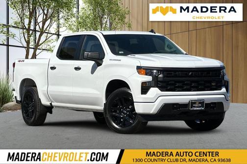 Summit White 2026 Chevrolet Silverado 1500 Custom