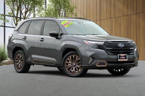 Gray Metallic 2025 Subaru Forester Hybrid Sport