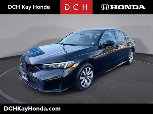 Crystal Black Pearl 2025 Honda Civic LX
