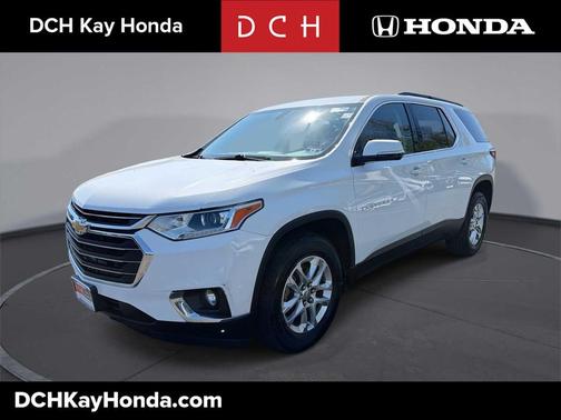 Summit White 2019 Chevrolet Traverse LT Cloth