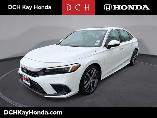Platinum White Pearl 2023 Honda Civic Touring