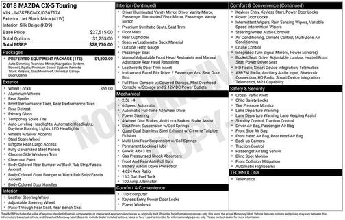 2018 Mazda CX-5 Touring