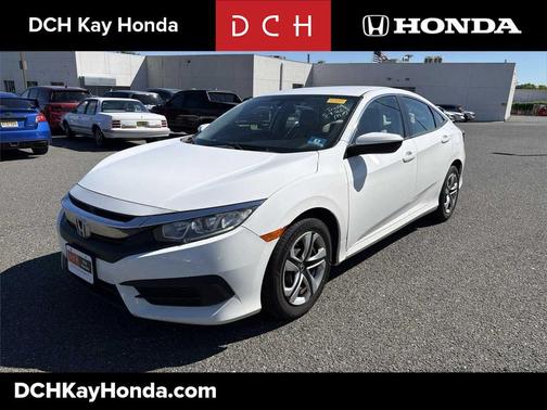 Taffeta White 2018 Honda Civic LX