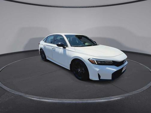 Platinum White Pearl 2025 Honda Civic Sport