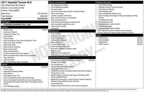 2011 Hyundai TUCSON GLS