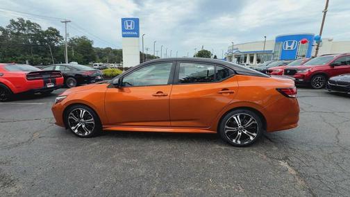 Monarch Orange Metallic/Super Black 2023 Nissan Sentra SR