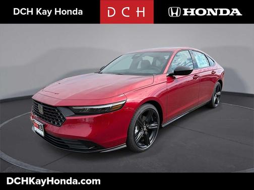 Radiant Red Metallic 2026 Honda Accord Hybrid Sport-L