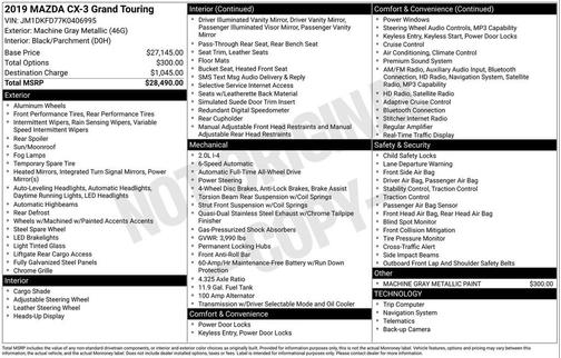 2019 Mazda CX-3 Grand Touring