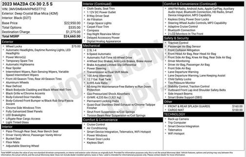 2023 Mazda CX-30 2.5 S