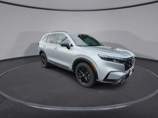 Solar Silver Metallic 2025 Honda CR-V Hybrid Sport AWD