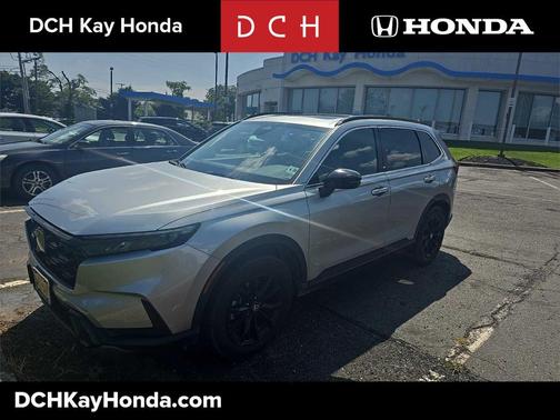 Solar Silver Metallic 2025 Honda CR-V Hybrid Sport AWD