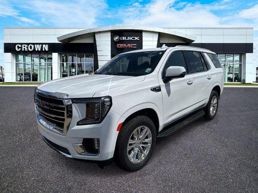 Summit White 2021 GMC Yukon SLT