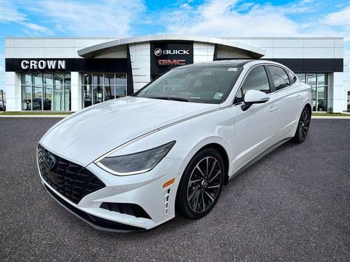 Quartz White 2021 Hyundai SONATA Limited