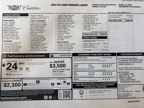 2023 Cadillac XT4 Premium Luxury