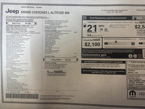 2023 Jeep Grand Cherokee L Altitude