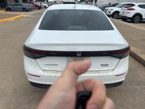 Platinum White Pearl 2025 Honda Accord Hybrid Touring