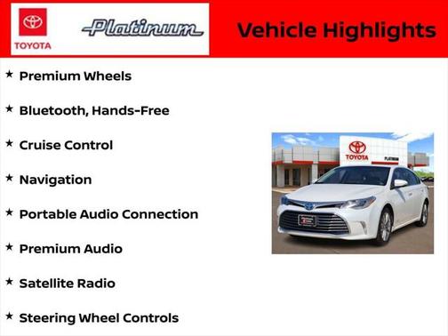 2016 Toyota Avalon Hybrid Limited